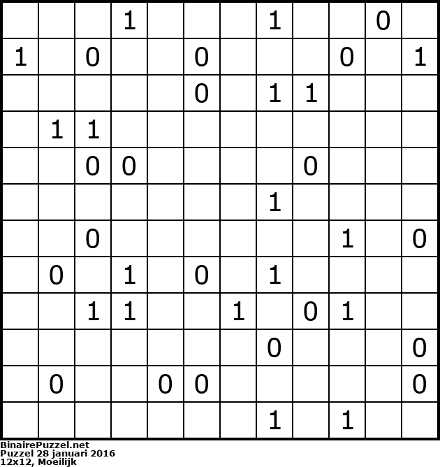 Binaire Puzzel