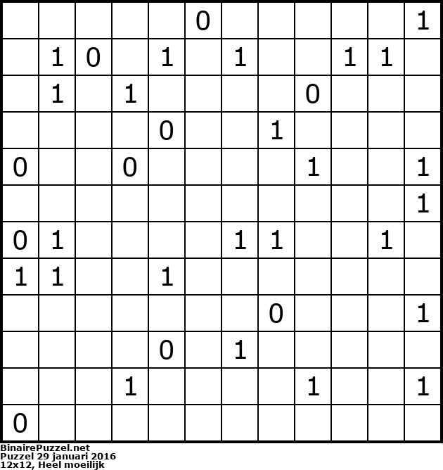 Binaire Puzzel