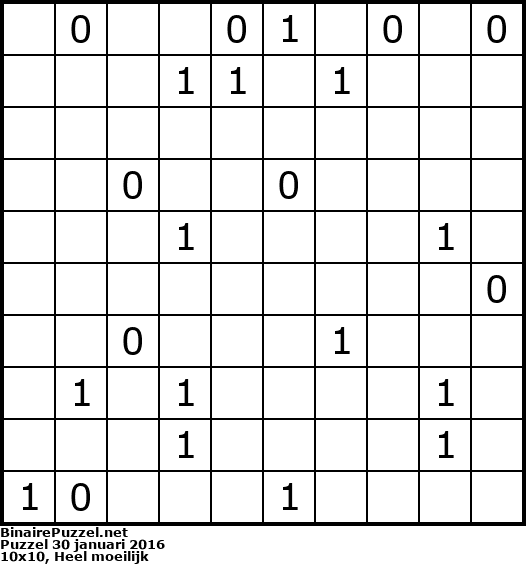 Binaire Puzzel