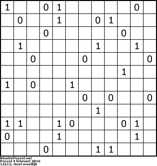 Binaire Puzzel