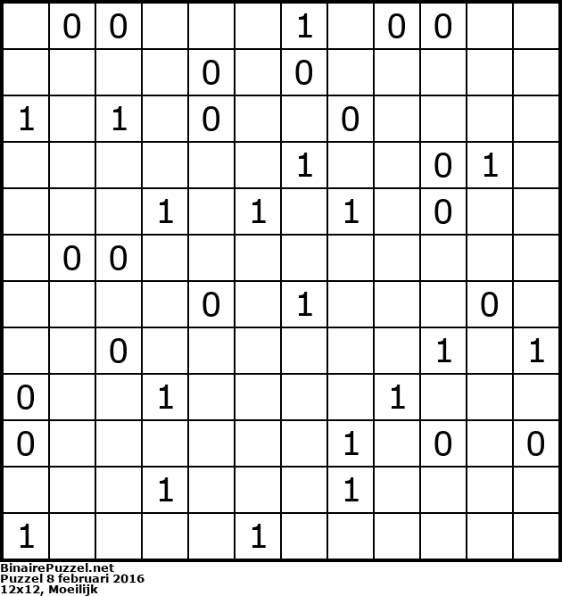 Binaire Puzzel