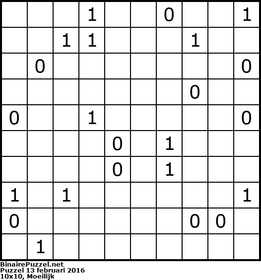 Binaire Puzzel