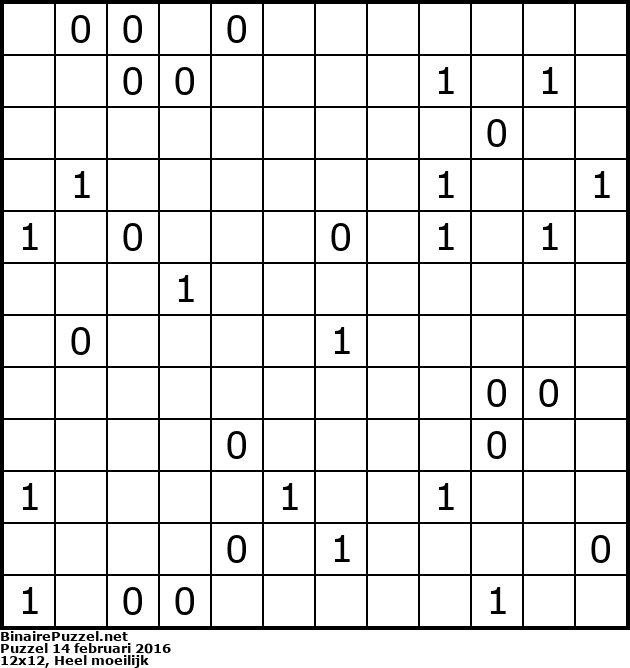 Binaire Puzzel