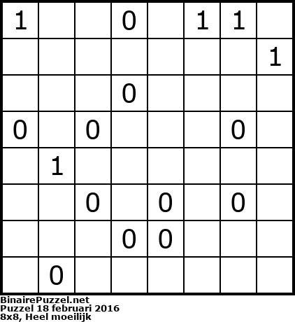 Binaire Puzzel