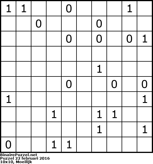 Binaire Puzzel