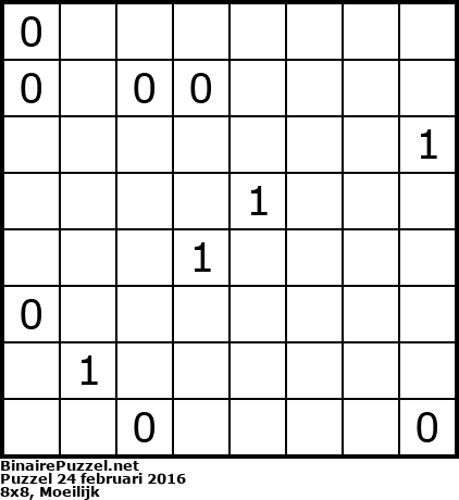 Binaire Puzzel