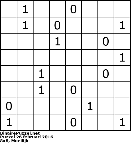 Binaire Puzzel