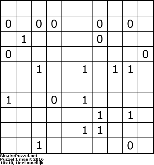 Binaire Puzzel