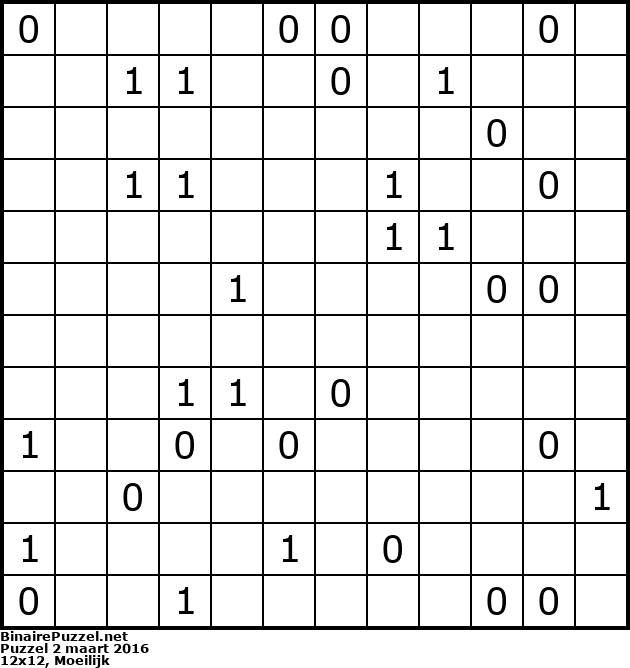 Binaire Puzzel