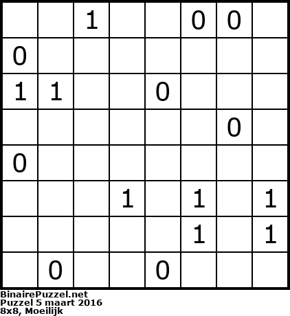 Binaire Puzzel