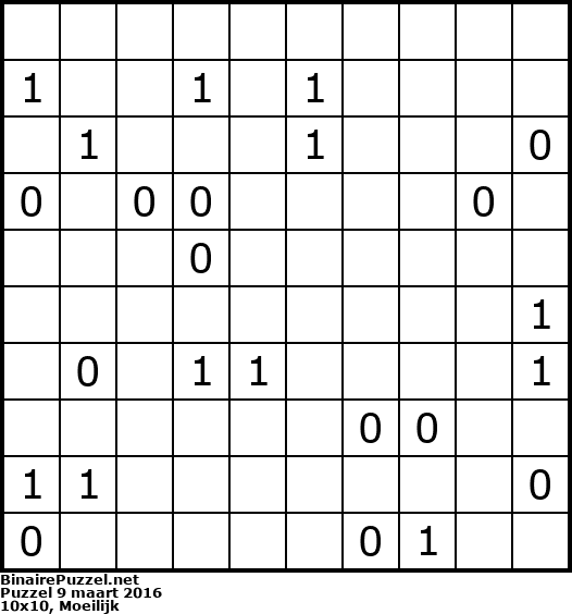Binaire Puzzel