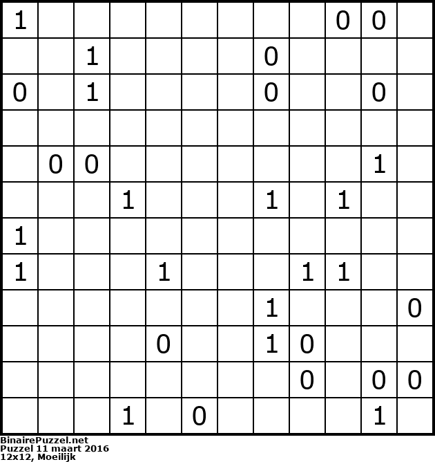 Binaire Puzzel