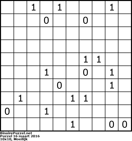 Binaire Puzzel