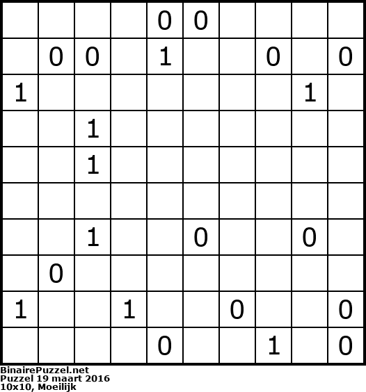 Binaire Puzzel