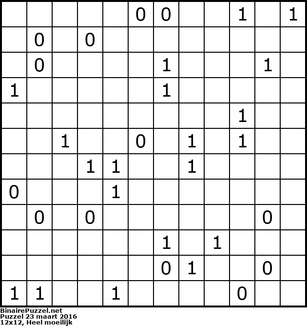 Binaire Puzzel