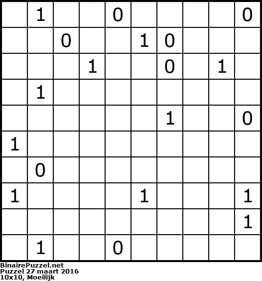 Binaire Puzzel