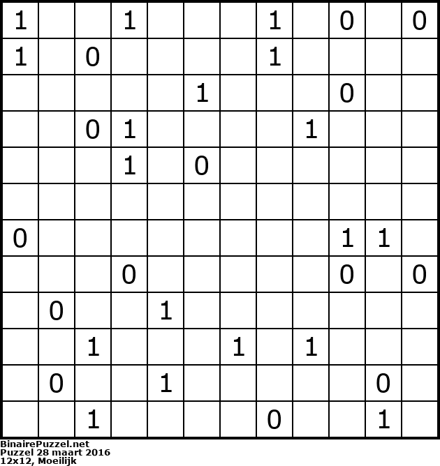 Binaire Puzzel