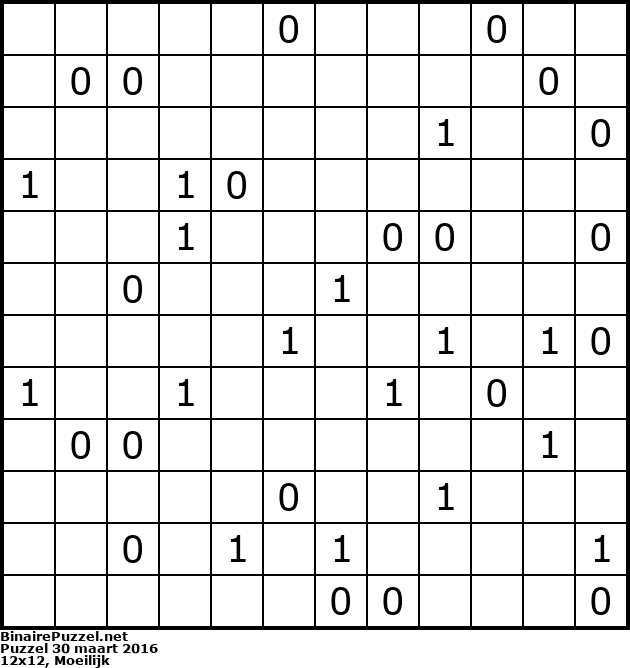Binaire Puzzel