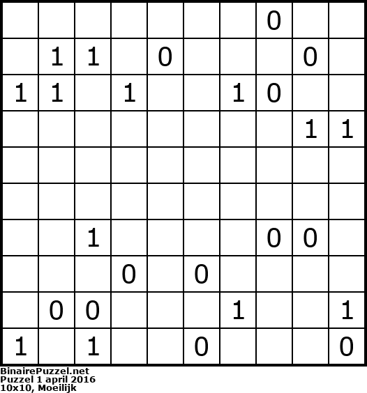 Binaire Puzzel
