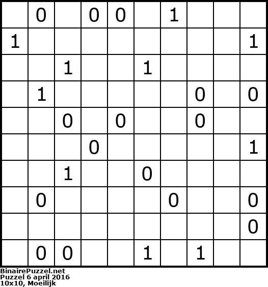Binaire Puzzel