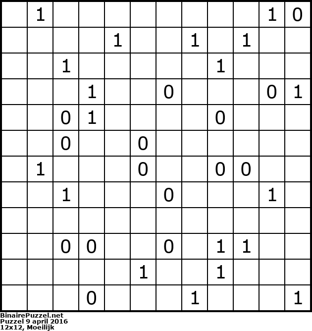 Binaire Puzzel