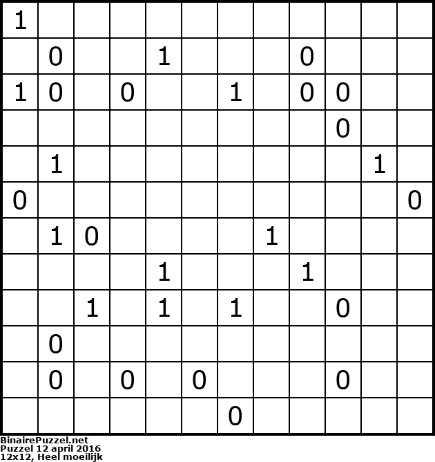 Binaire Puzzel