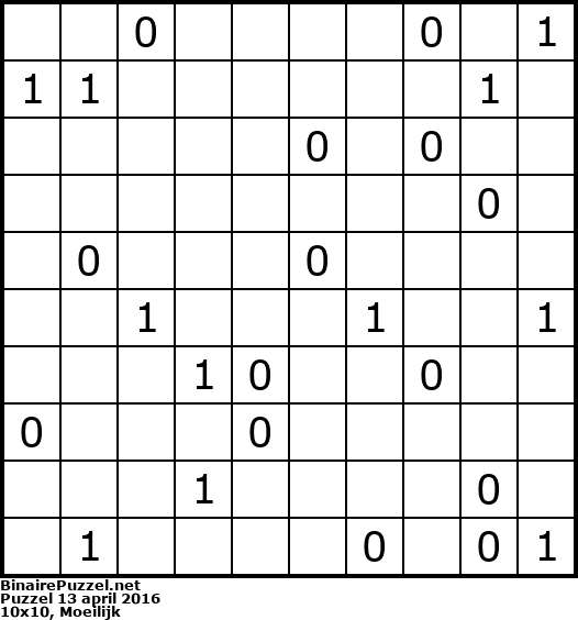 Binaire Puzzel
