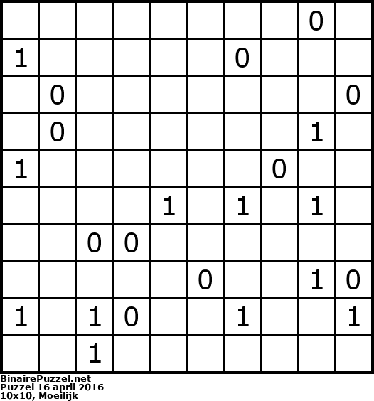 Binaire Puzzel