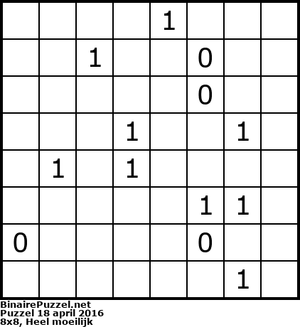 Binaire Puzzel