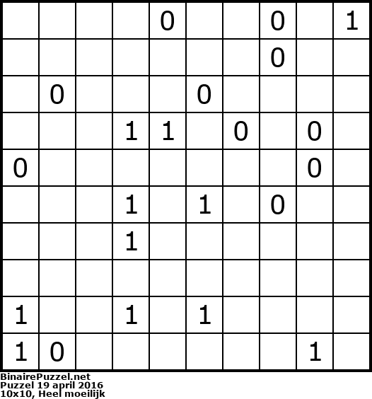 Binaire Puzzel