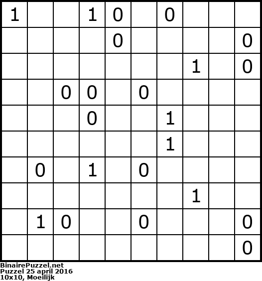 Binaire Puzzel