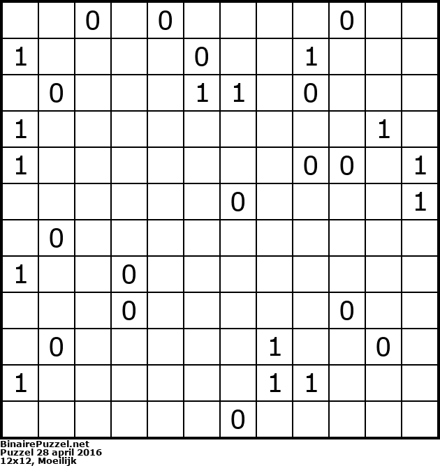 Binaire Puzzel