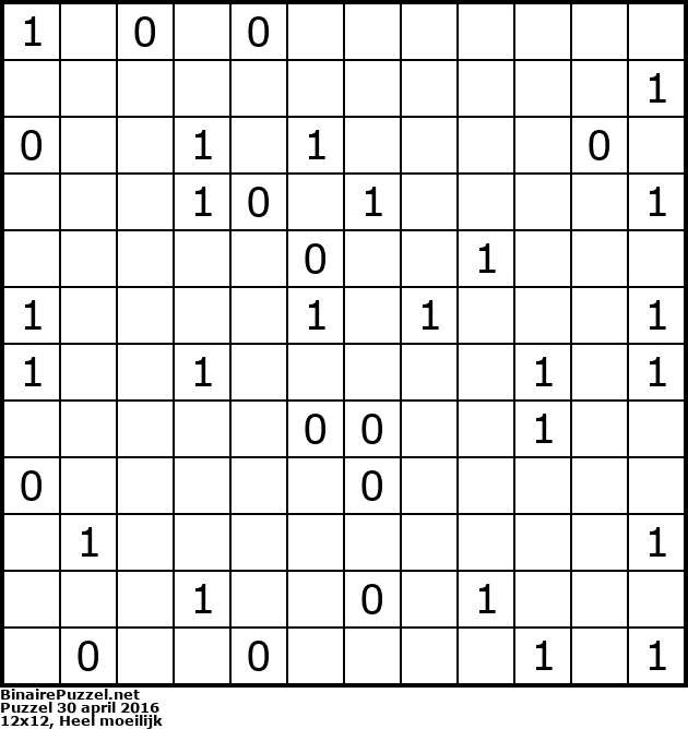 Binaire Puzzel