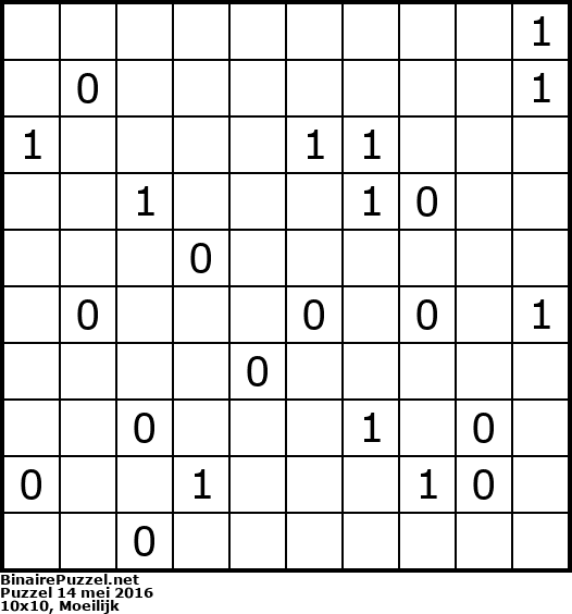Binaire Puzzel