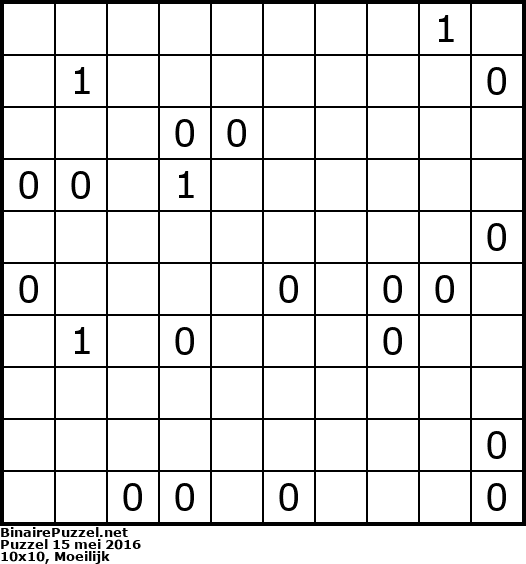 Binaire Puzzel