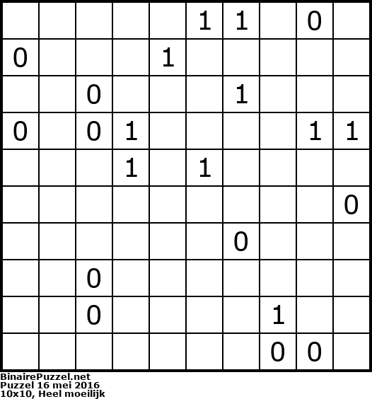 Binaire Puzzel