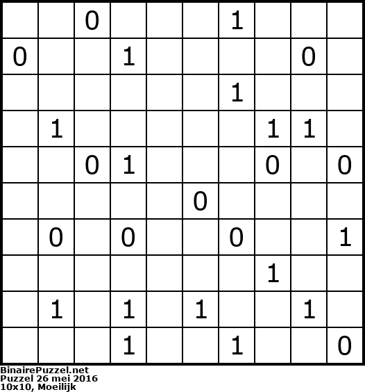 Binaire Puzzel