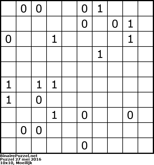 Binaire Puzzel