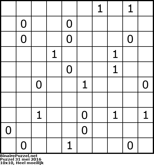Binaire Puzzel