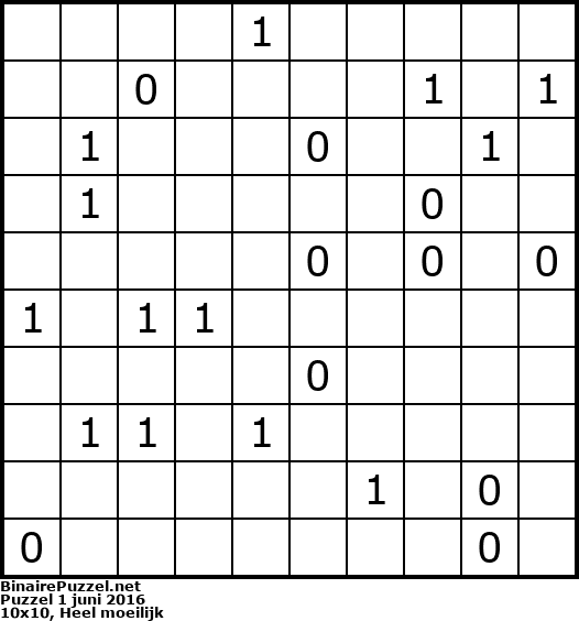 Binaire Puzzel