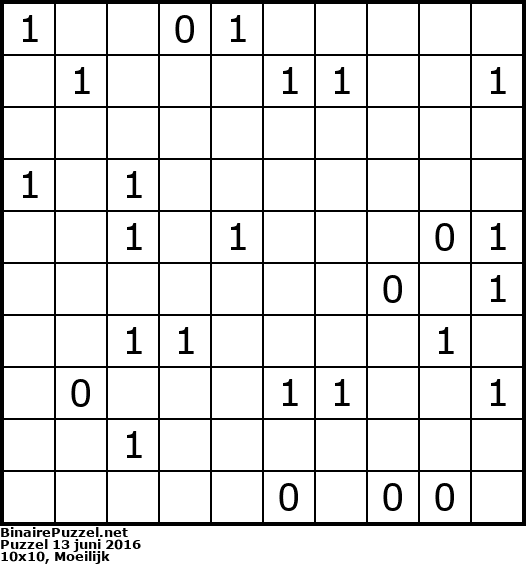 Binaire Puzzel