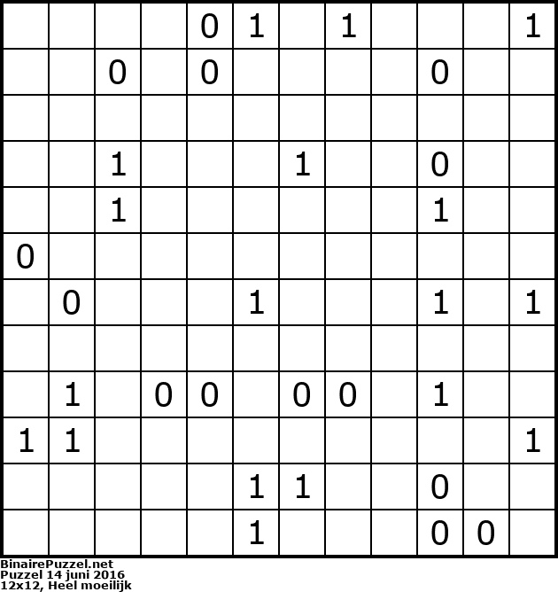 Binaire Puzzel