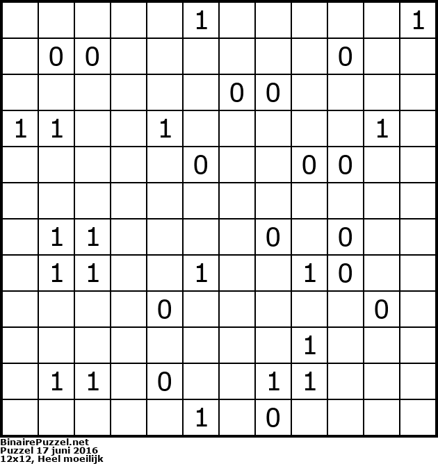 Binaire Puzzel