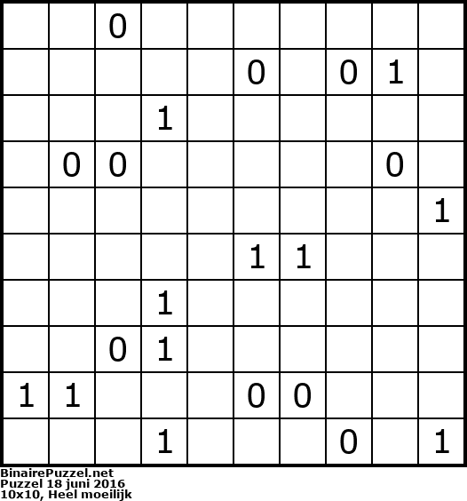 Binaire Puzzel
