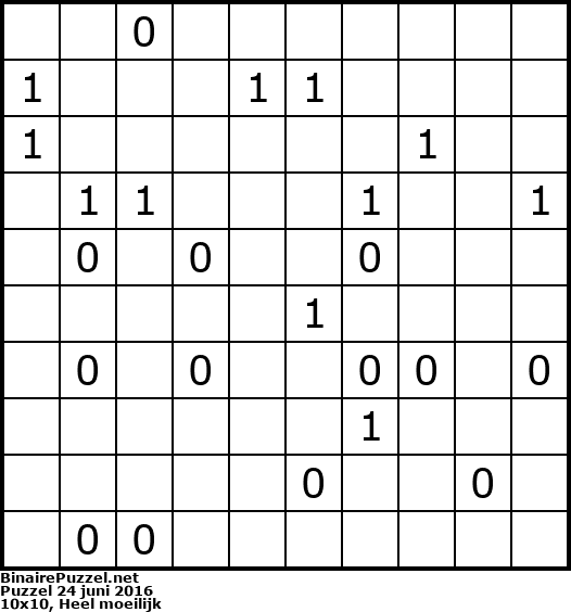 Binaire Puzzel