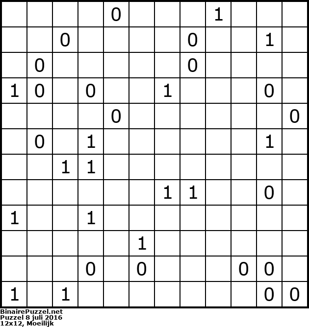 Binaire Puzzel