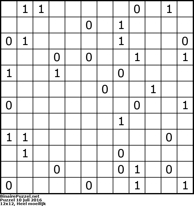 Binaire Puzzel
