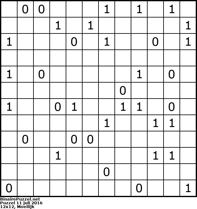 Binaire Puzzel