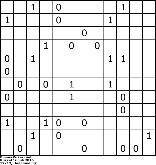 Binaire Puzzel