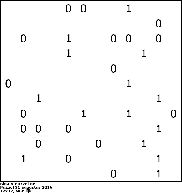 Binaire Puzzel